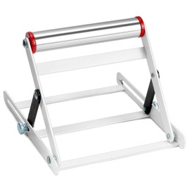 QWORK® 1 x Adjustable Support Frame for Cutting Machines, Height Adjustable from 55 to 135 mm, Material Support Frame with Foldable Design