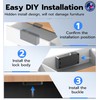 Anweller Smart Cabinet Lock, Hidden No Drill Adhesive Baby Proofing