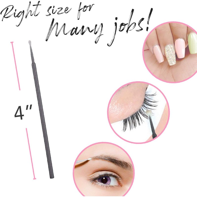 Amber Lash Micro Q-tip Aplicadores de pincel para extensión de