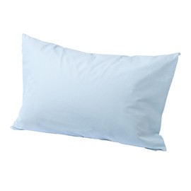 Nishikawa CT4007 Covering Studio PJ04120029 Pillow Cover, Compatible with Pillow Size 24.8 x 16.9 inches (63 x 43 cm), Washable, 100% Cotton, Top Zipper, Plain, Blue