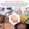 NAROSEBE 2 Pieces Copper Plates, Copper Plate 1 mm Thick,