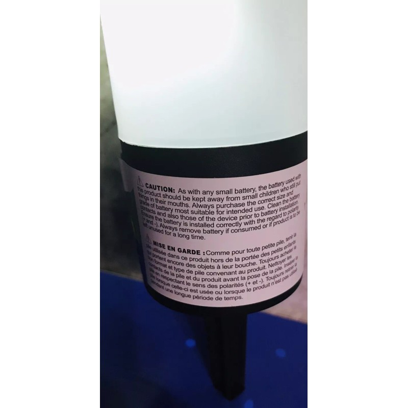 Garden Collection Solar Powered Black Classic Column LED Path Light