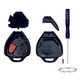 Cutting NOT Required Key Fob Shell Replacement for Toyota 2008-2013 Avalon 2007-2011 Camry 2008-2013 Corolla 2009-2014 Venza 4 Button Car Keyless Entry Remote Key Fob Case Cover (4 Button 1 Pcs)