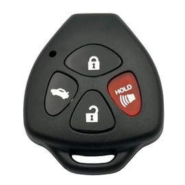 Keyless Entry Remote Key Housing Replacement for Toyota Avalon Camry Corolla Venza 4 Button Key Fob Shell Case with Screwdriver (4 Button 1 pcs)