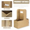 Thickened 2 Cup Disposable Drink Carrier for Delivery with Handle,15