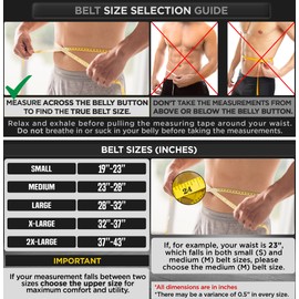 RDX Weight Lifting Belt Leather Fitness Gym Crossfit Powerlifting Training Belt Gym Strength Training Weightlifting Belt, Men, 4 Zoll Rindsleder Fitness Gewichthebergürtel-WBS-4RB, black