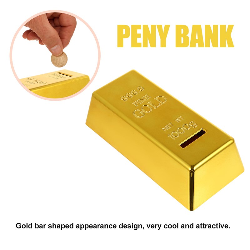 Toy blocking money box, ingot money box with key lock