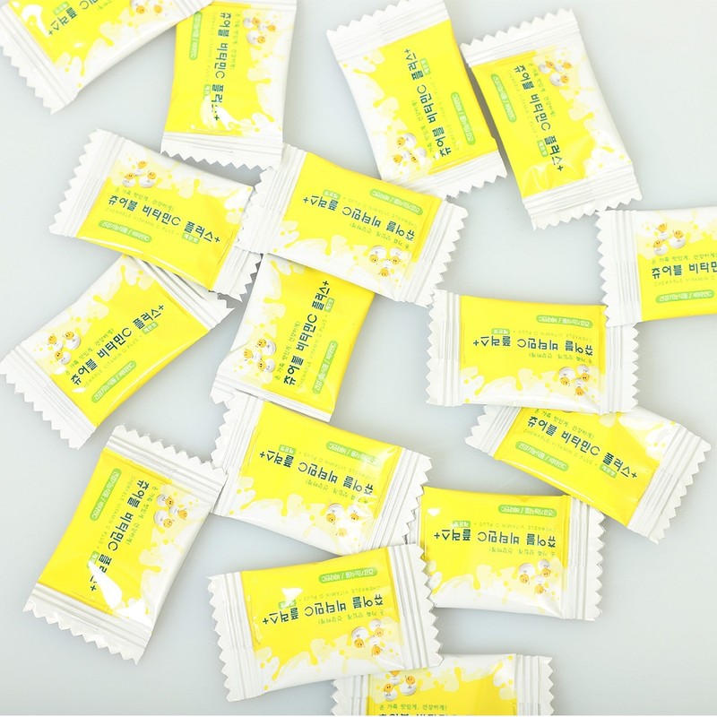Vitamin C chewable 3-month supply, individually wrapped vitamin C /