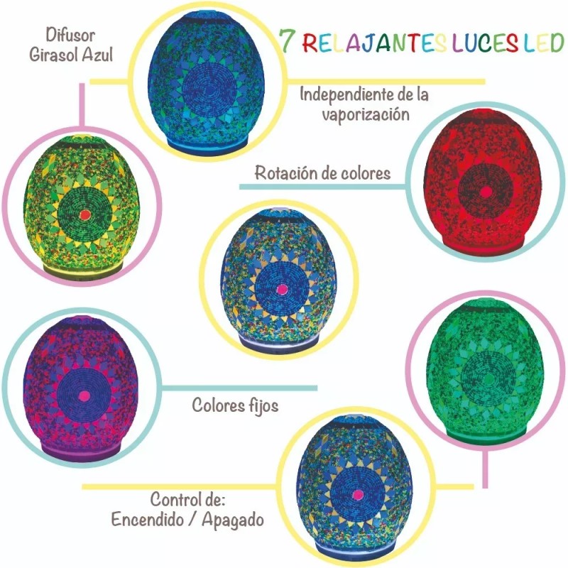 Mosa More Difusor Mosa More Ultrasónico Snowflake, Hecho A Mano