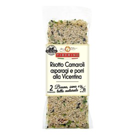 Tiberino's Real Italian Meals - Risotto Venezia with Asparagus & Leek | 100% Natural, Imported from Italy | No Additives, Preservatives or Artificial Coloring | Sun Dried Ingredients | 7oz Pack