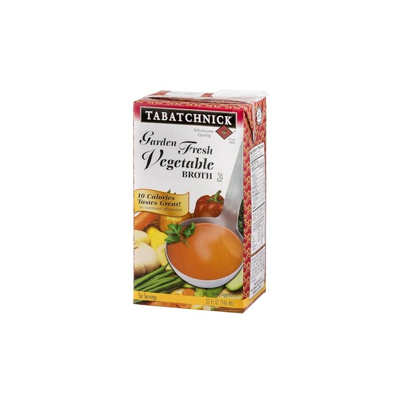 Tabatchnick Garden Fresh Vegetable Broth, 32 Ounce - 12 per