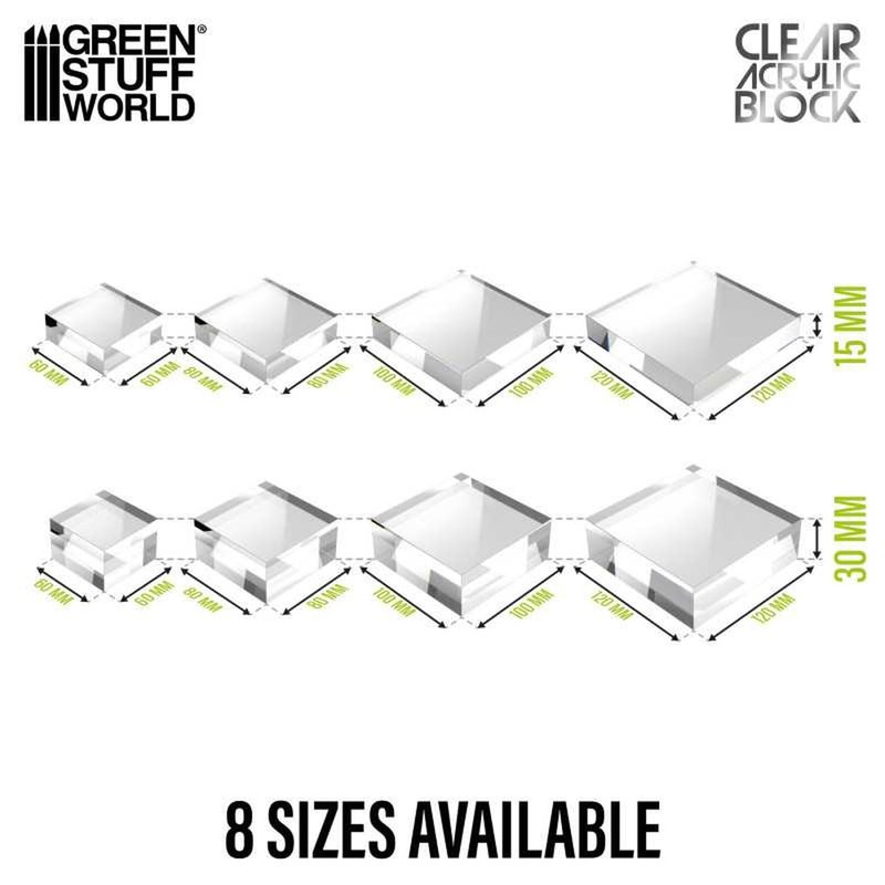 Greenstuff World GSWD-5853 Acrylic Display Stand, 2.4 x 2.4 x