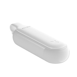 Pill Organiser Travel Pill Box Portable Medication Organizer 4 Compartments Pocket Pill Case Small Pill Box for Pocket Purse Portable Moisture Proof Pill Case Container for Daily Pills (White)