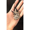 Handmade Laughing Oni Demon Mask Keychain