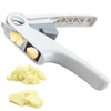 Trywise 4-in-1 garlic press, garlic peeler, garlic press with easy