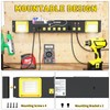 Heavy Duty Metal 10 Outlets Long Power Strip with LED