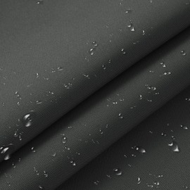 1200D Thicken Waterproof Canvas Fabric by The Yard 58" W Water-Resistant Cordura Polyester Fabric Heavy Duty Upholstery Material for Outdoor Indoor Marine Awning Tent Boat DIY, 2 Yards Grey