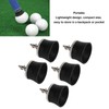 5 PCS Golf Ball Suction Cup Silicone Zinc Alloy Golf