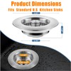 Compatible with OXO Sink Strainer,Upgrade 3 in 1 Stainless Steel