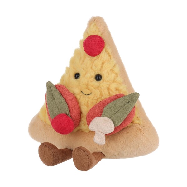 Apricot Lamb Delicious Pizza Plush Food Stuffed Animals for Kids,