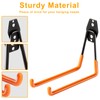 KURUI Heavy Duty Garage Hooks for Hanging, 2 Pack Metal