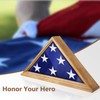 TJWZXX Flag Case - Burial Flag Display Case 5' x