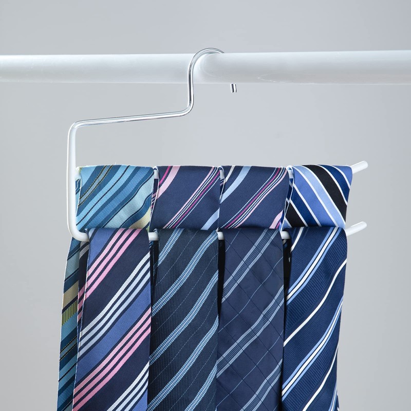 SHIMOYAMA Pants Hangers, 5 Pack, Trouser/Slack Hangers, Open Ended Double