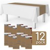 Gold 12 Pack Premium Disposable Plastic Table Runner 14 x