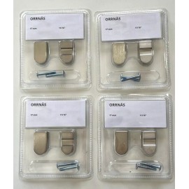 IKEA Lot of 4 IKEA ORRNAS 8 Knob Stainless Steel  11/16" 302.361.53