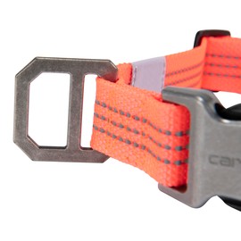 Carhartt Fully Adjustable Nylon Webbing Collars for Dogs, Reflective Stitching for Visibility, Coral Glow (Nylon Webbing), Large