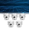 5 Pack Screw Fixed Round Pulley Durable VShaped Pulley with