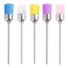 Nylon Nail Art Drill Bit Cleaning Brush Brush Yellow BL08100 100ea