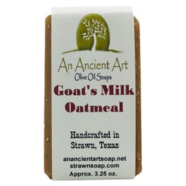 An Ancient Art Bar Soap - All Natural Soap Handmade with Olive Oil, Palm Oil, and Coconut Oil (Goat's Milk Oatmeal)
