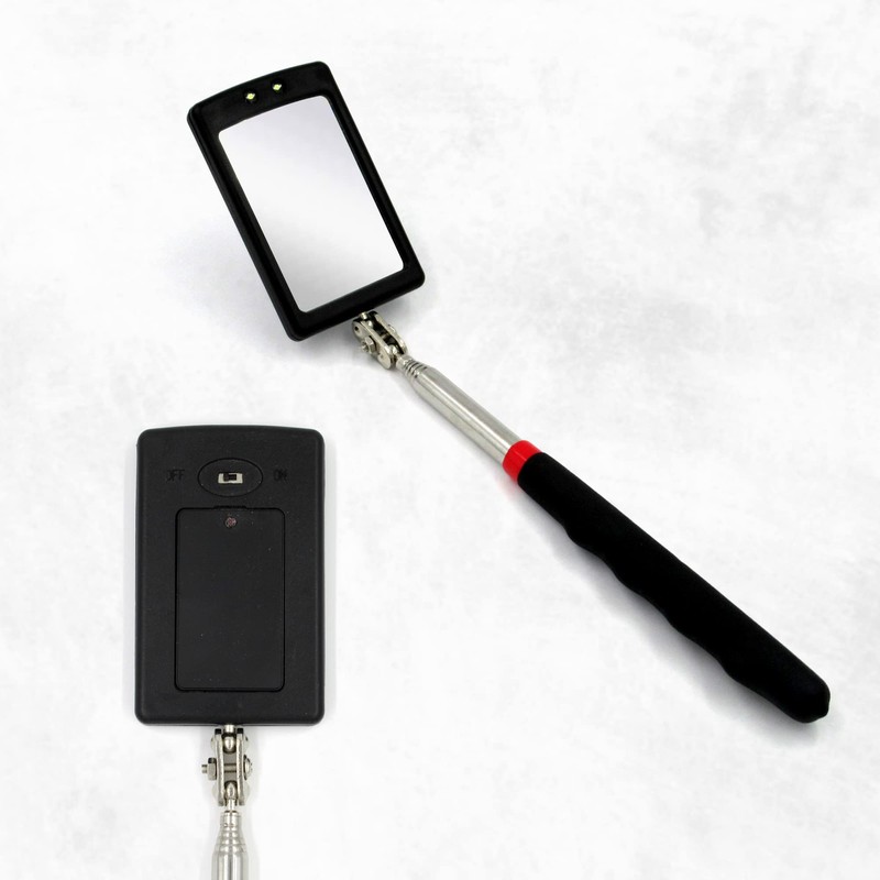 Inspection Mirror, Telescoping Mirror, Mechanic, Extendable, On A Stick, Telescope,