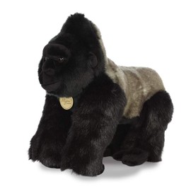 Aurora, 80431, MiYoni Silverback Gorilla, 13In, Soft Toy, Black