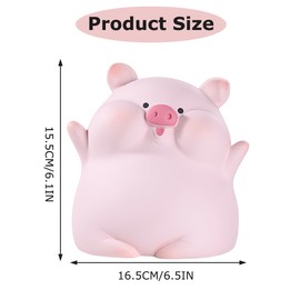 KBIBCK Sparschwein Kinder, Sparschwein Als Schwein, Kawaii Kunststoff Sparschweins, Piggy Bank Spardose Kinder, Piggy Bank Pig, Spardose Glücksschwein Geburtstagsgeschenk für Mädchen Jungen Erwachsene