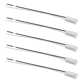 eMagTech 30PCS G4 LED Bulb Socket Halogen Bulb Base 12V Ceramic Lamp Holder Socket G4 Wire Connector Socket Plug Holder Adapter 100mm White