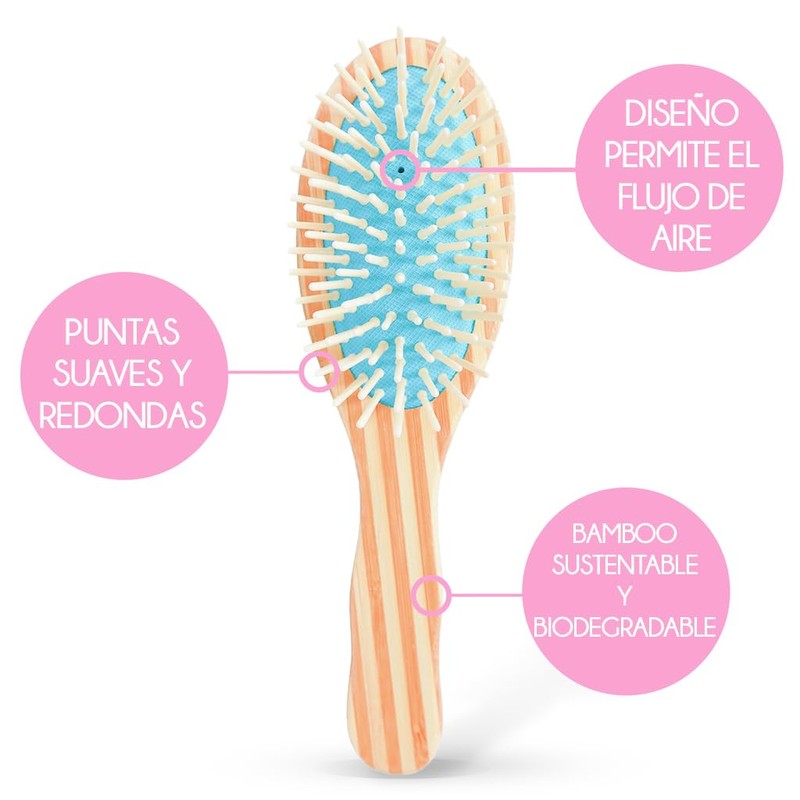 Cepillo de bamboo para Cabello SugarBear