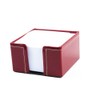 DELMON VARONE - Cambridge Top Grain Red Leather Note Box