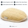 Hydréa London Organic Egyptian Loofah Luxury Exfoliating Body Pads Natural