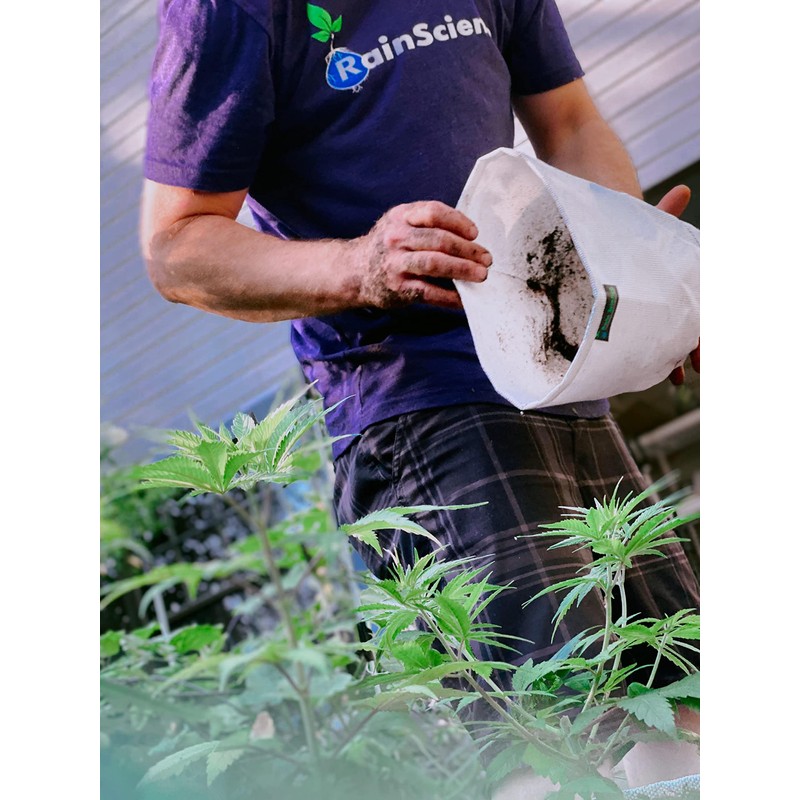 Rain Science Grow Bag 2 Gallon, Planting Pots - Colorful
