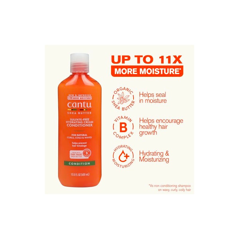 CANTU - Crema acondicionadora hidratante con manteca de karité para