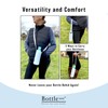 Bottlesoc Water Bottle Carrier with Shoulder Strap | White Design