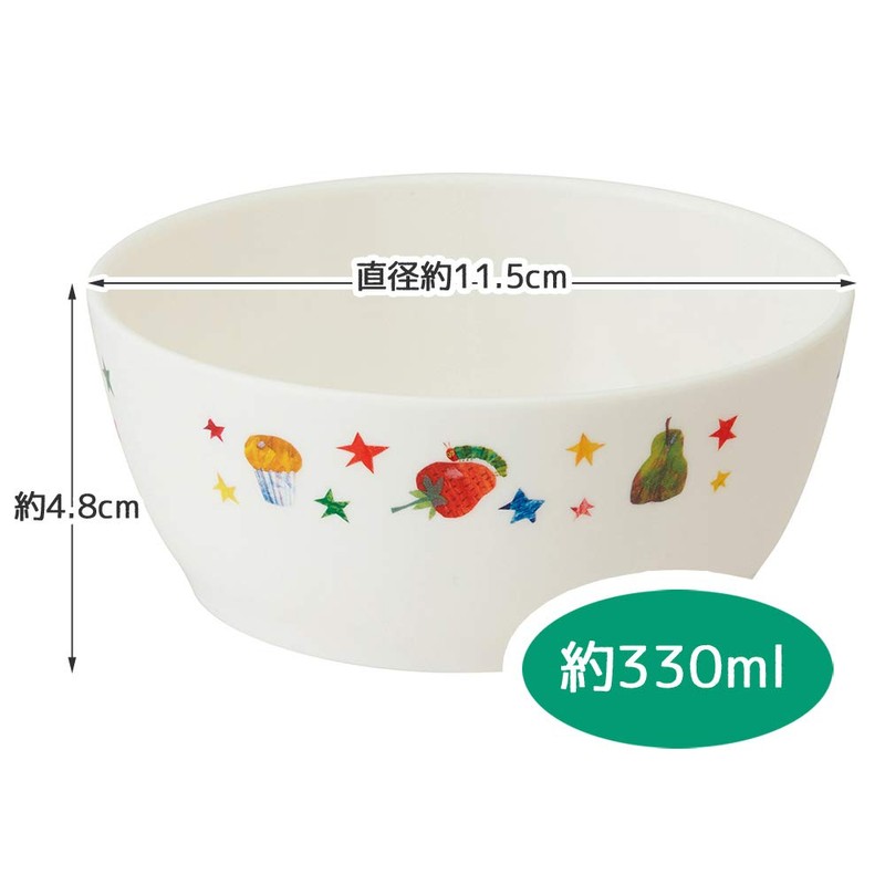 Skater XP14 Dishwasher-Safe Bowl, 11.2 fl oz (330 ml), Fruit,