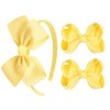Girls’ Bow Headband & Hair Clips Set – Soft, Stylish