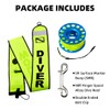 Seafard 5ft Yellow Scuba Diving Open Bottom Surface Marker Buoy