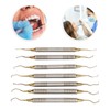 7 Pieces Teeth Plaque Remover Kit Multiple Shapes Metal Cleaning