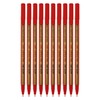 PointDX Fineliner Pens, RED, Fine Point (0.5mm), Pack of 10,