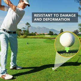 DILUSILK Golf Tees Plastic, 100 PCS 21MM Small Green Golf Tees Plastic Golf Tees Durable Portable,Golf Tees Durable and Highly Visible Golf Tees for Golfer Practice Small Green Golf Tees