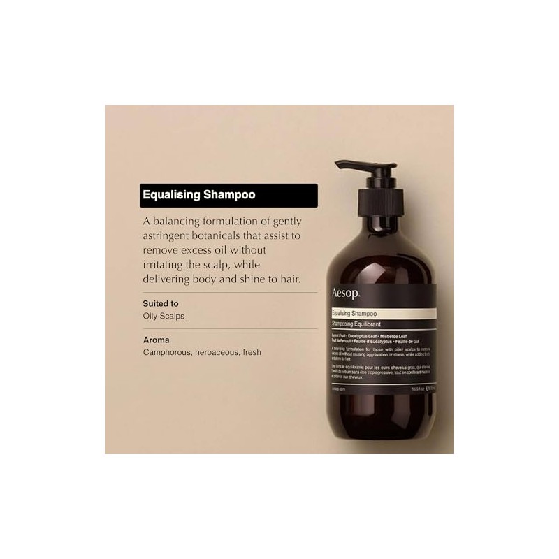 Aesop Equalising Shampoo, champú vegano equilibrante y astringente para cabello